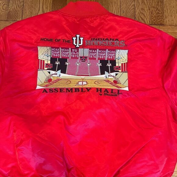 Vintage‎ new with tags Indian hoosers satin bomber jacket - Picture 2 of 7